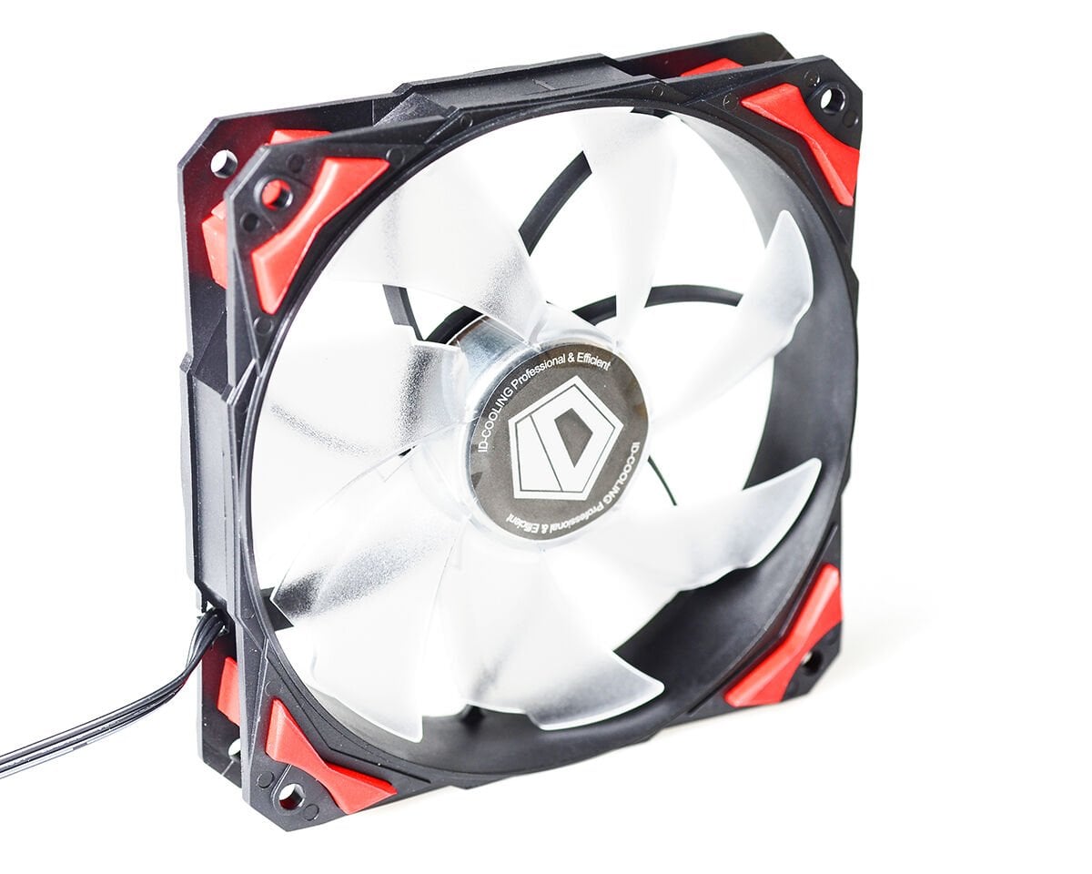 ID-COOLING PL-12025-R 12cm 4Pin PWM Kırmızı Kasa Fanı