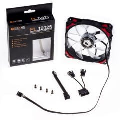 ID-COOLING PL-12025-R 12cm 4Pin PWM Kırmızı Kasa Fanı