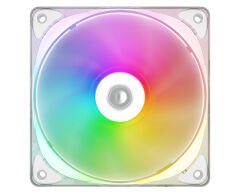 ID-COOLING CRYSTAL 120 White 4Pin Beyaz Özel Parlak Kristal Yansımalı Kasa Fanı