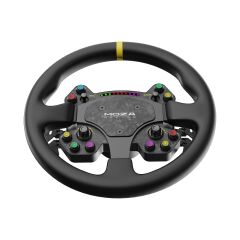 Moza Racing RS V2 Steering Wheel Yuvarlak Deri Versiyon (0.50.RSSW01A)
