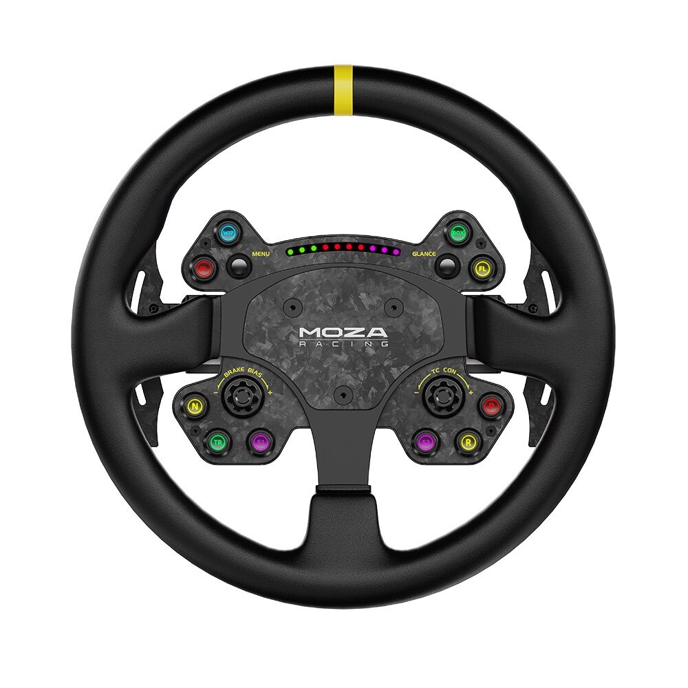 Moza Racing RS V2 Steering Wheel Yuvarlak Deri Versiyon (0.50.RSSW01A)