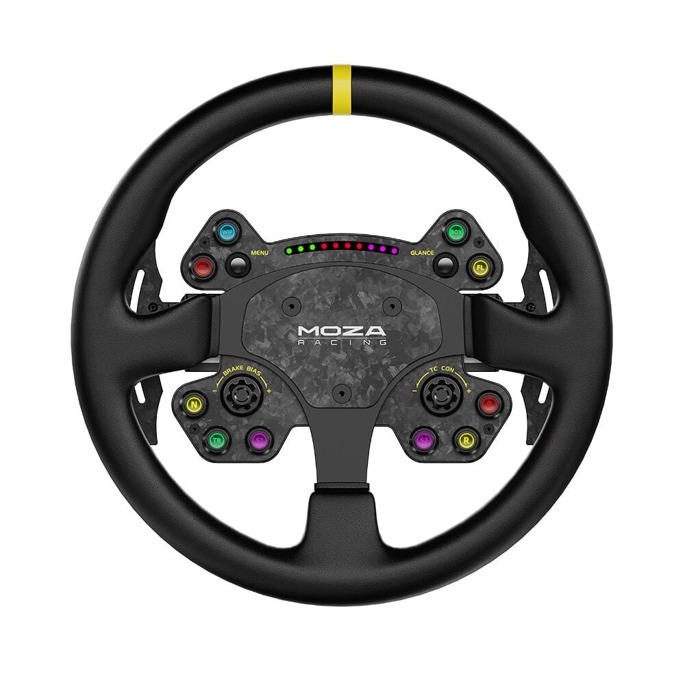 Moza Racing RS V2 Steering Wheel Yuvarlak Deri Versiyon (0.50.RSSW01A)
