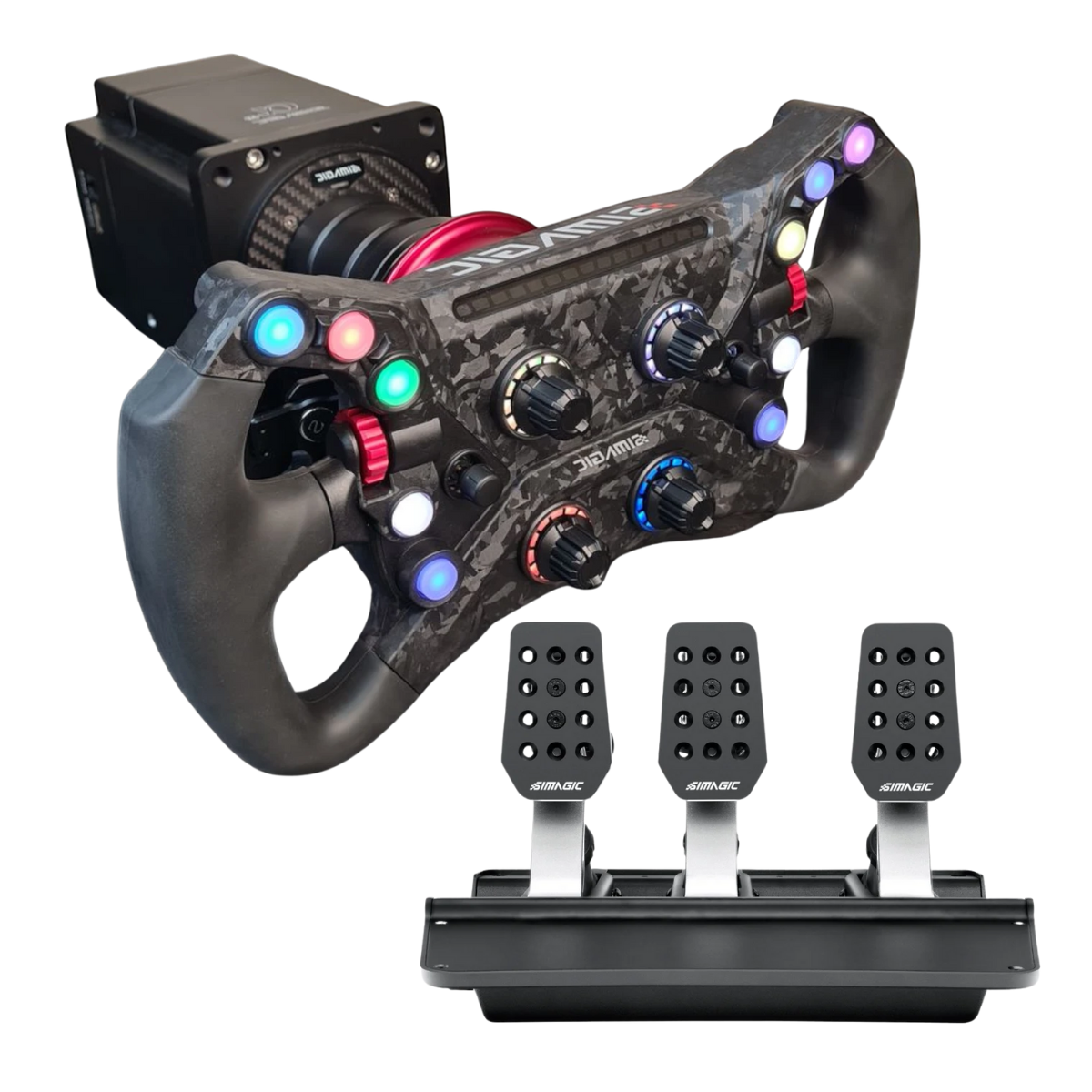 Simagic Yarış Direksiyon Seti (Alpha Mini + GT Neo + P500 3 Pedal Set )