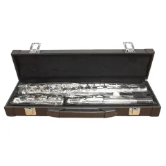 Saturn  XFL002 16 Delikli Gümüş Kaplama Yan Flüt