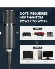 MAONO Condenser Stüdyo Mikrofonu Full Paket