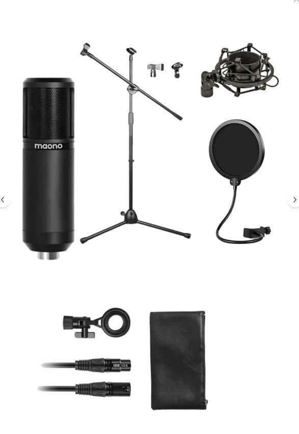 MAONO Condenser Stüdyo Mikrofonu Full Paket
