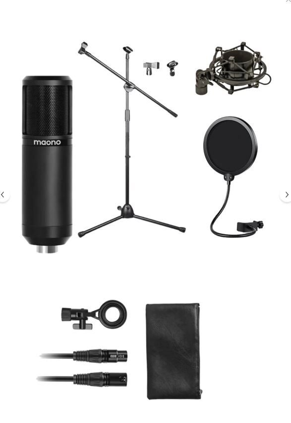 MAONO Condenser Stüdyo Mikrofonu Full Paket